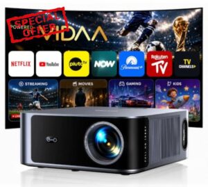 TOPTRO X9 Pro Smart Projector 4K Power by VIDDA