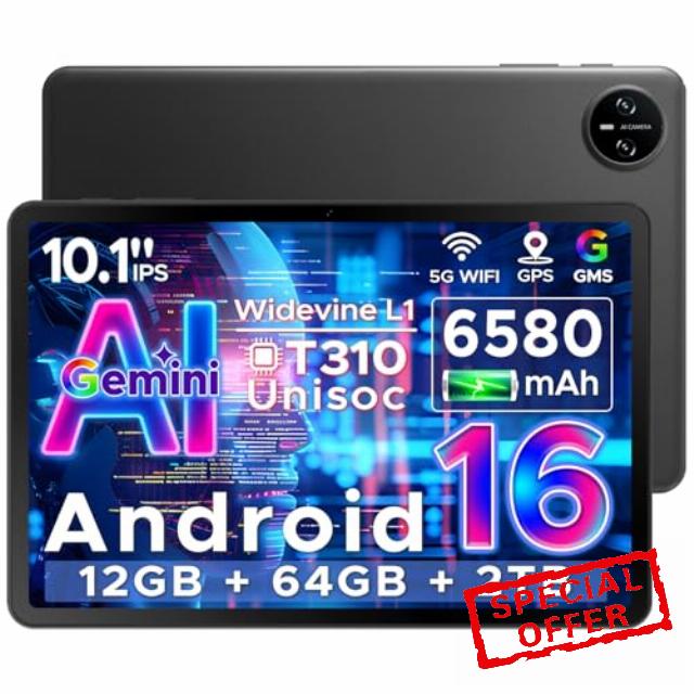 Tab A9 Android 16 Tablet With Gemini AI 10 Inch 2026