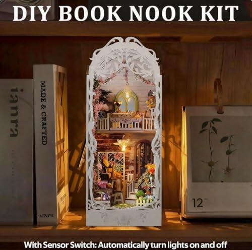 Miniature Doll House with Dust Cover and LED Light
