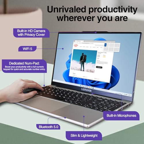 Webcam - 15 Inch Lightweight Laptop