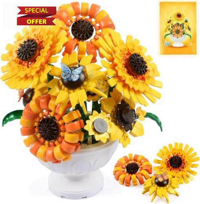 Sunflower Building Blocks for Adults