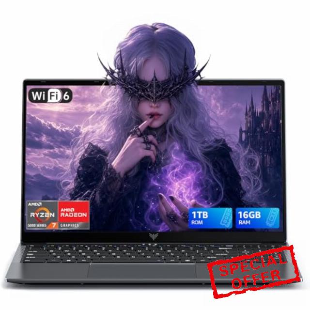 15.6 Inch Laptop with AMD Ryzen 7 5825U (Processor up to 4.5GHz) 8C/16T - 16GB RAM DDR4 + 1TB M.2 PCIe 3.0 SSD