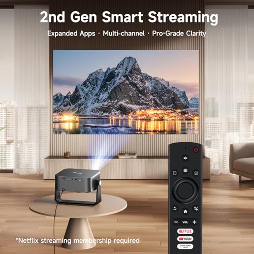 Outdoor Camping Projectors Portable Mini Projector Daylight Home Cinema with WiFi 6