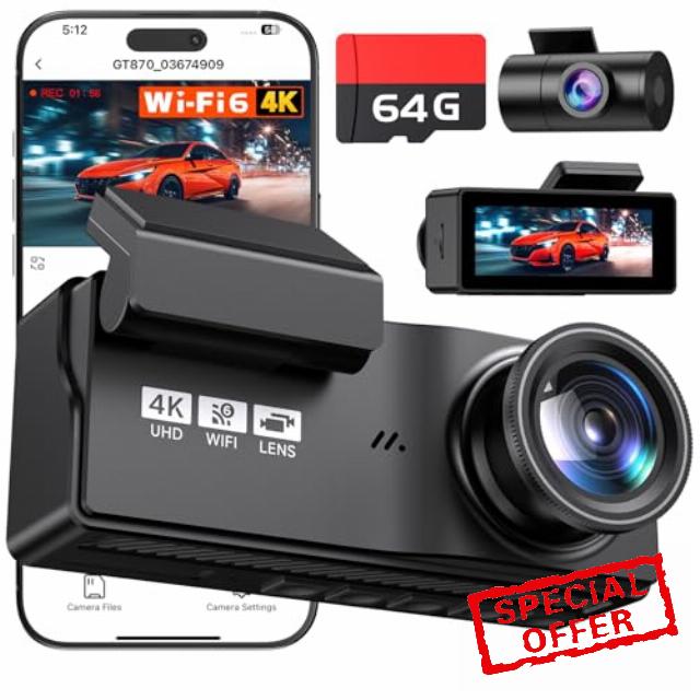 Veement Dash Cam Front and Rear Camera