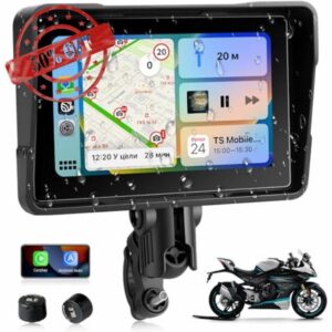 Jansite Motorcycle CarPlay Screen with TPMS