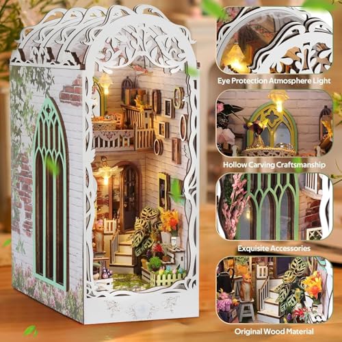 3D Wooden Puzzle Booknook for BookshelfDecor Crafts for Adults