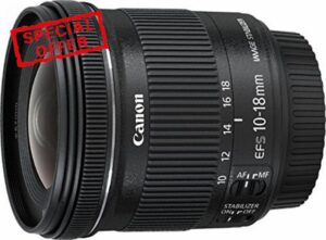 Canon EF-S 10-18 mm 1:4.5-5.6 IS STM Lens Black Certified and Renewed