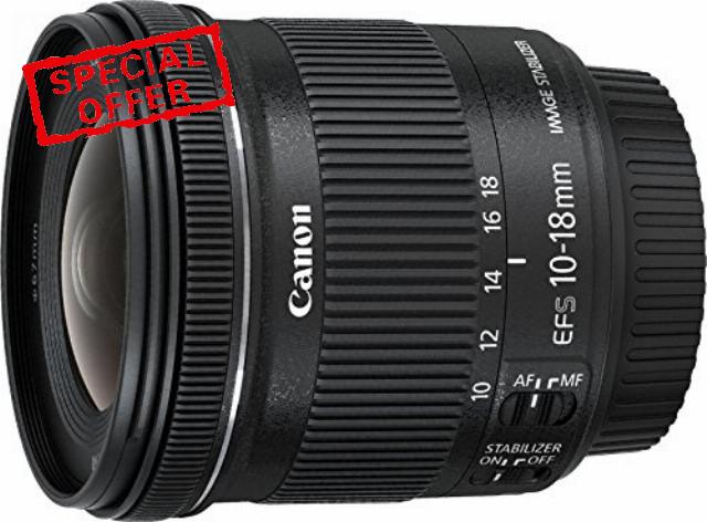 Canon EF-S 10-18 mm 1:4.5-5.6 IS STM Lens Black Certified and Renewed