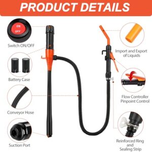 Adjustable Flow Multi-Function Fuel Syphon Pump for Water Oil Diesel Gasoline