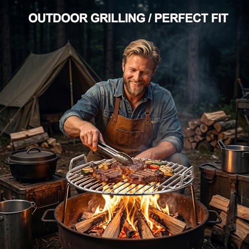 Heavy Duty BBQ Grill Rack Fit for Camping
