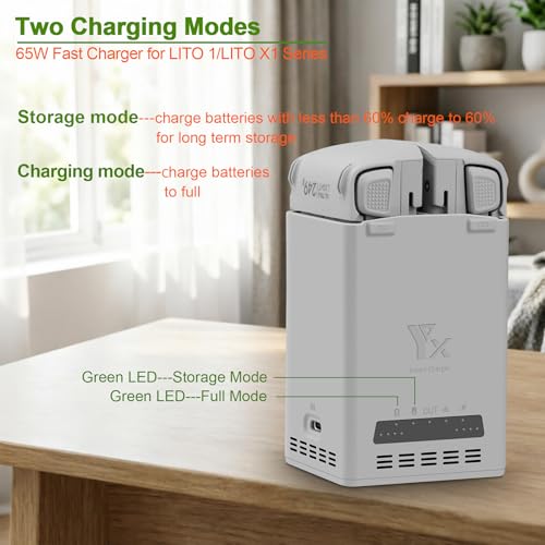 Dual Battery Charger with Storage Charge and Charge Cable