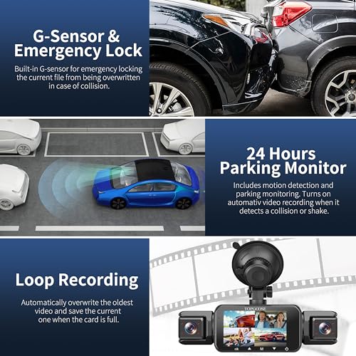 Left Right Dash Camera for Cars