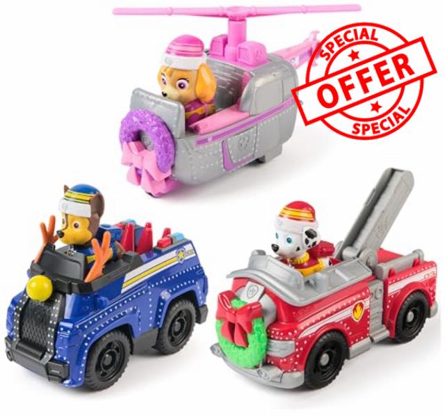 Paw Patrol Holiday Vehicle Bundle