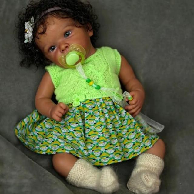 Anano Realistic Black Reborn Baby Dolls