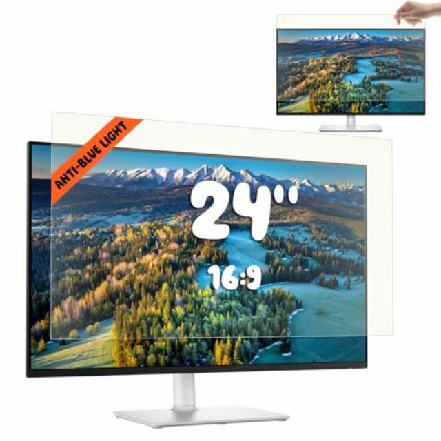 Mamol 24 Inch Computer Blue Light Blocking Screen Protector for 16:9 Widescreen Monitor