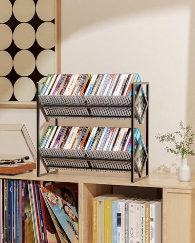 Premium Metal Rack Modern for Music Collection Enthusiasts Home