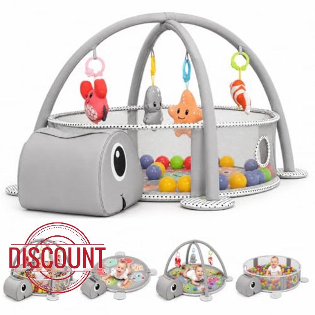Extra Large Baby Playmat with Baby Gym