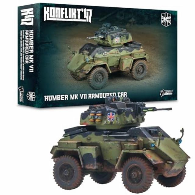Warlord Games Humber Mk VII Armoured Car - British Commonwealth for Konflikt 47 Highly Detailed Plastic Miniatures