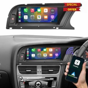 Road Top 8.9 Inch Wireless CarPlay Screen for Audi A4 2009-2015 with 2G MMI