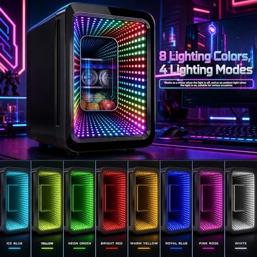 Portable Cooler & Warmer Gaming Fridges with Adjustable Shelves