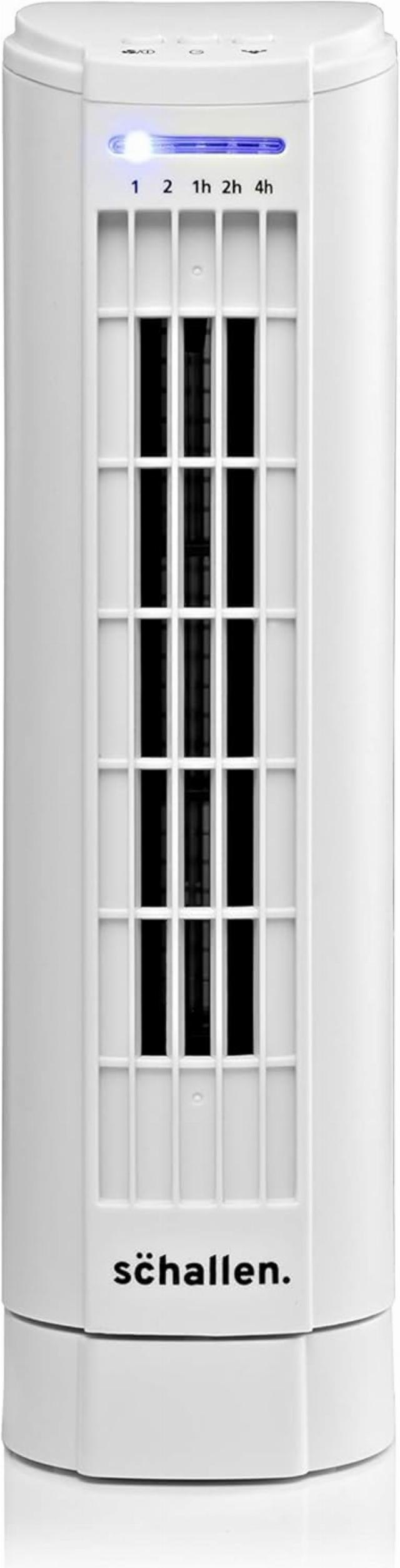 15" Air Cooling Quiet Oscillation Floor Desk Mini Tower Fan with Timer - 2026 MODEL - WHITE