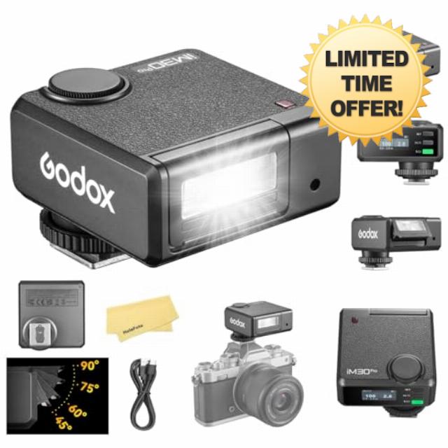 GODOX iM30Pro iM30 Pro iFlash Camera Flash for Canon Sony Nikon Fuji Panasonic Olympus Pentax and Other DSLR Camera