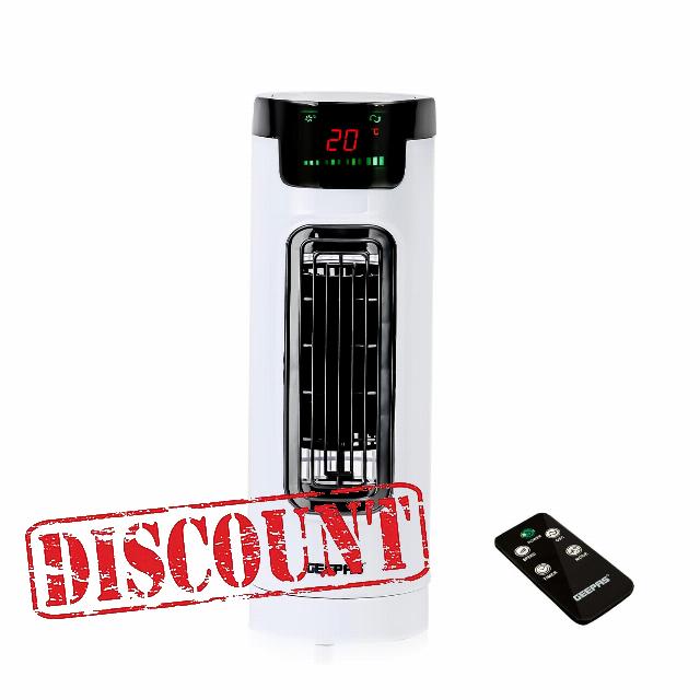 Geepas Cooling Mini Tower Fan with Remote Control - Portable