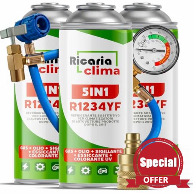 5in1 R1234yf x3 – Air Conditioning Recharge for Car Air Conditioning