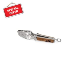 Petromax Telescopic Barbecue Tongs 29-37cm Length with Bottle Opener and Grate Lifter - 1 Piece Included