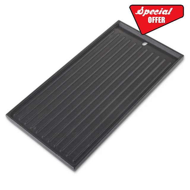 Fire Mountain Olympus BBQ Griddle Cast Iron 235 x 455mm for Olympus Gas BBQ