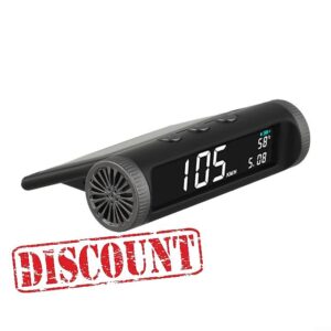 Wireless Solar Car HUD Head Up Display GPS Digital Speedometer With Temperature Clock Date Battery Alarm