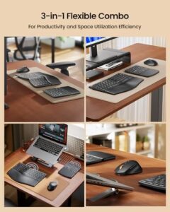 EKM04 2.4GHz Wireless Ergo Keyboard Mouse Combo