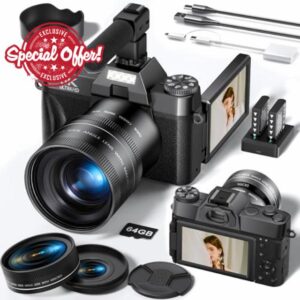 Longyi 6K 64MP Digital Camera for Photography and Vlogging with WIFI