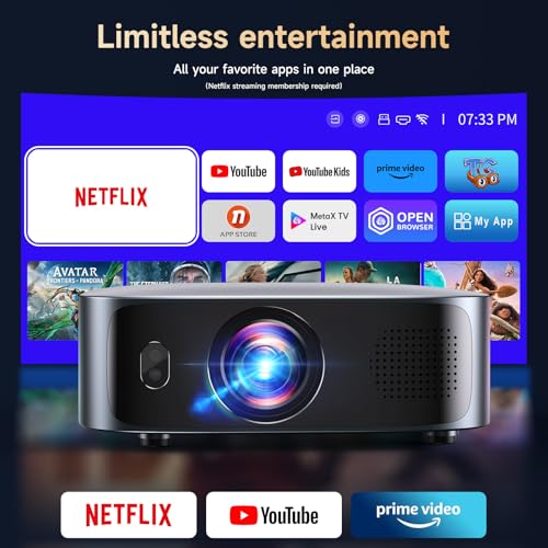 1200 ANSI Smart KOGATA Projectors Compatible with Netflix & Dolby Audio