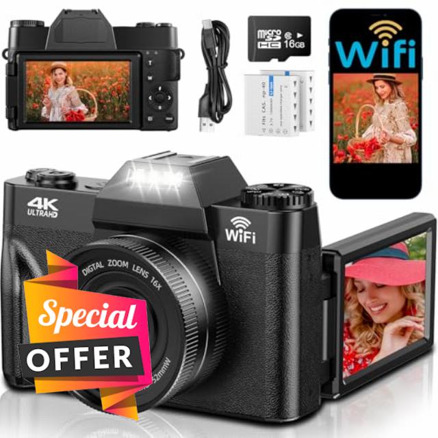 4K Digital Camera with WIFI