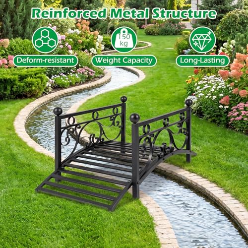 Decorative Arc Footbridge Landscape Bridge for Creek Stream Borders