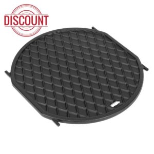 Denmay Round Cast Iron Grill Plate for Weber Gourmet BBQ System