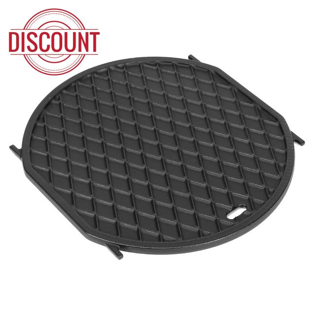 Denmay Round Cast Iron Grill Plate for Weber Gourmet BBQ System