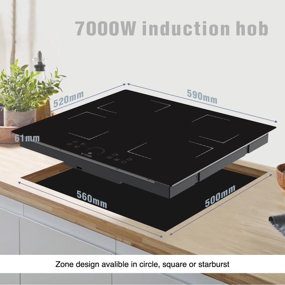 4 Zone Electric Cooktop