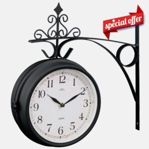 Outdoor Double Sided Garden Clock