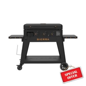 PIT BOSS Plancha Sierra Onyx Edition Portable Tabletop Gas BBQ Grill