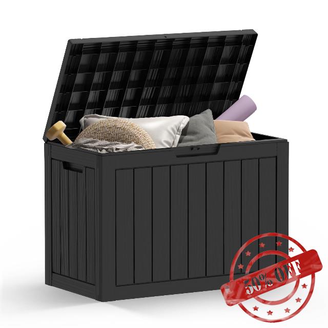 Fern & Field® 170L Outdoor Garden Storage Deck Box – Waterproof
