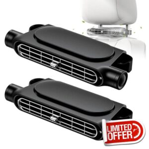 2Pcs Car Fan Backseat Car Cooling Fan