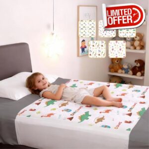 Washable Potty Training Bed Pads for Single Toddler Beds
