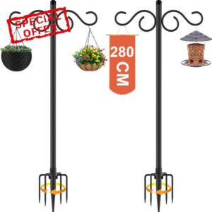 AILBTON 2PCS 280cm Shepherds Crook Hooks
