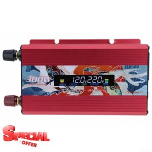 300W Pure Sine Wave Inverter for 12V 24V Input and 220V AC Output Suitable for RVs Boats Solar Power Systems