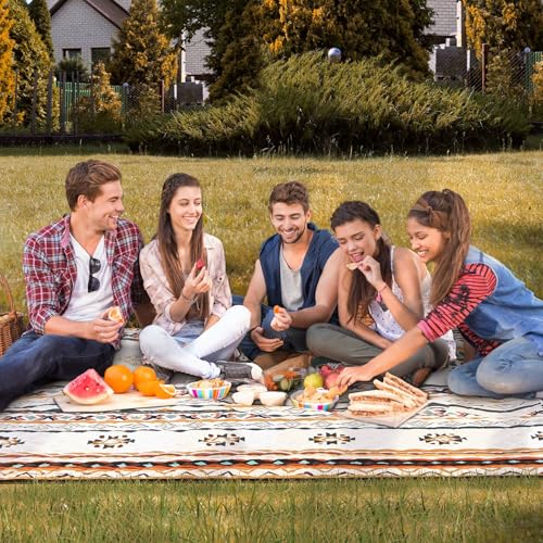 Large Waterproof Picnic Mat with Carry Strap for Camping