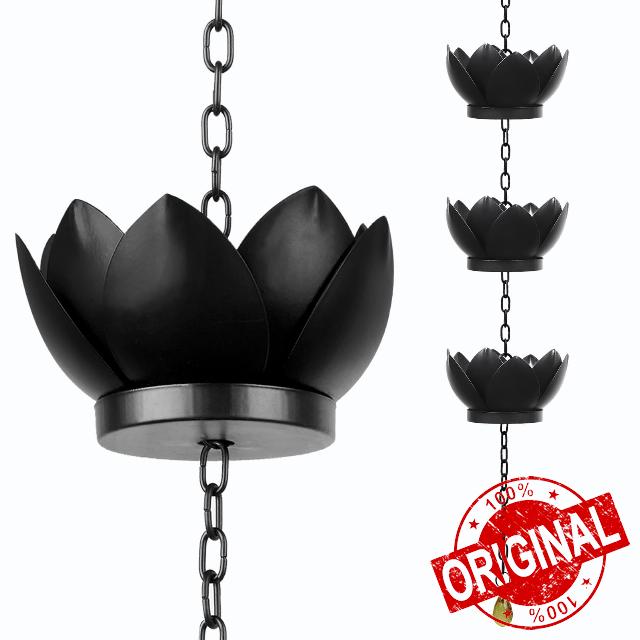 1.3m Lotuses Rain Chains for Gutters