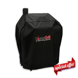 CosmoGrill Cinder Smoker BBQ Cover with Chimney Coverage