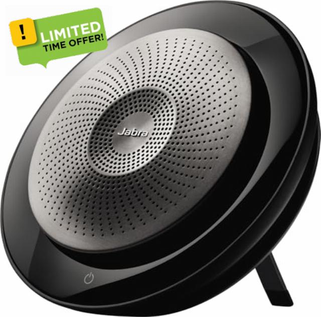 Jabra Speak 710 Speaker Phone - Microsoft Certified Portable Conference Speaker with Bluetooth Adapter and USB - Connect with Laptops